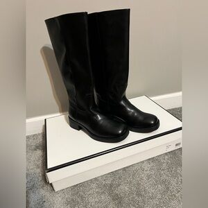 Steve Madden Millena Black Knee High Boots